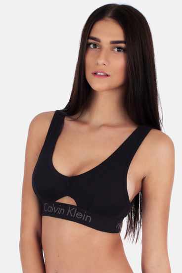 Calvin Klein Podprsenka Bralette Body Černá S Průřezem