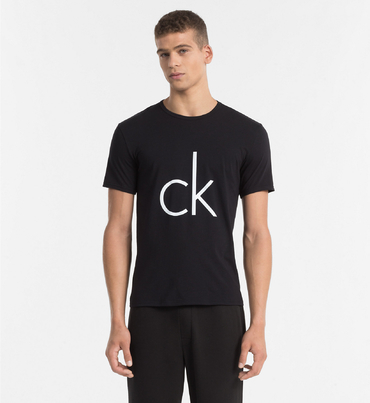 Calvin Klein Pánské Tričko S Logem Černé