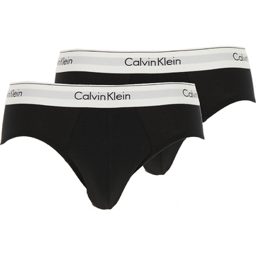 Calvin Klein 2Pack Slipy Modern Cotton Black