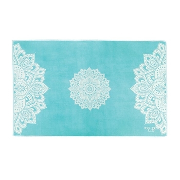 Yoga Design Lab PET Hand Towel - Mandala Turquoise
