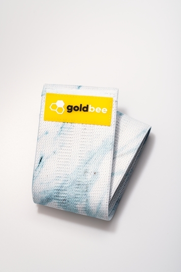 GoldBee Textilní Odporová Guma - Světle Modrá Mramorová