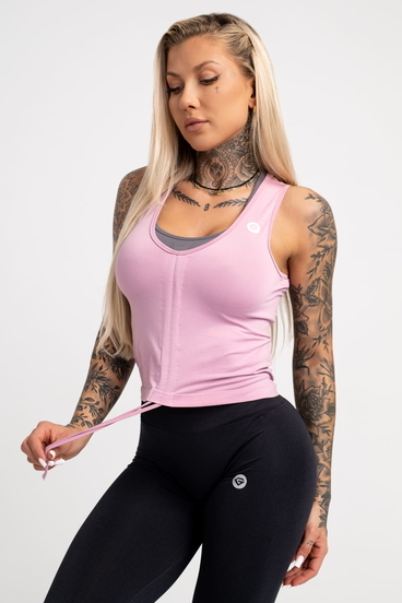 Gym Glamour Stahovací Top Pink