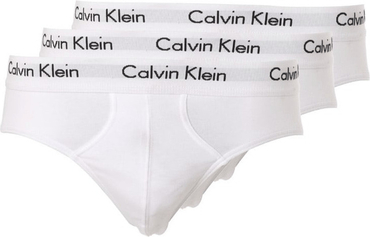Calvin Klein Slipy Stretch Bílé 3pack