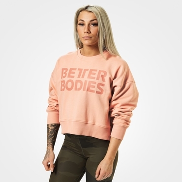 Better Bodies Mikina Chelsea Sweater Peach Beige