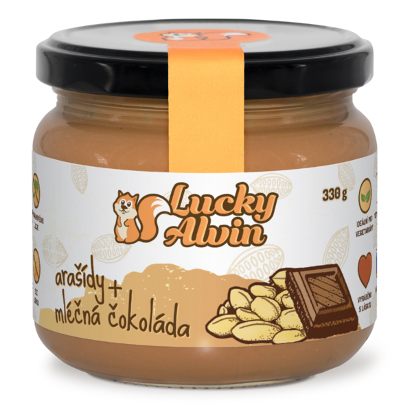 Lucky Alvin Arašídy + Mléčná Čokoláda 330g