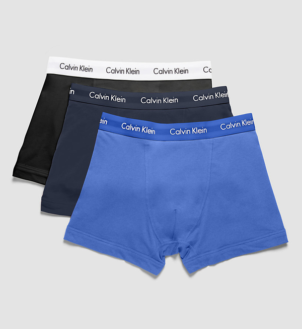 Calvin Klein 3Pack Boxerky Black, Dark Blue And Blue -XL, XL - 1