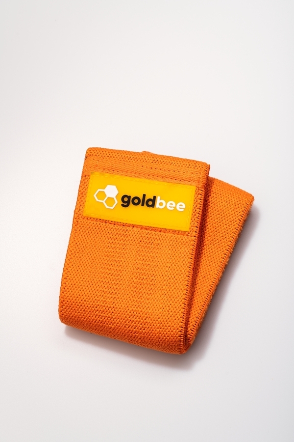 GoldBee Textilní Odporová Guma - Oranžová, L - 1