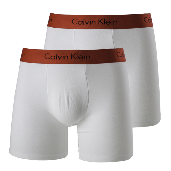 Calvin Klein 2Pack Boxerky Red&White Dlouhé, S