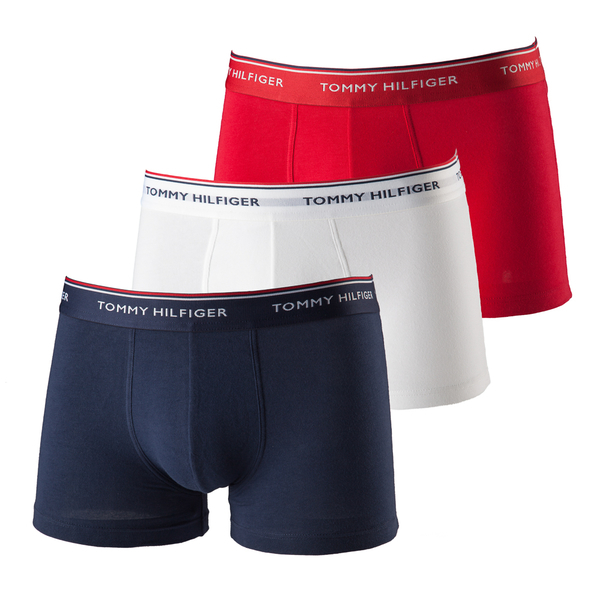 Tommy Hilfiger 3Pack Boxerky Red, White&Peacoat, S