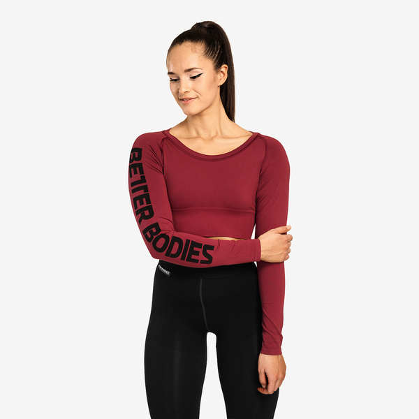 Better Bodies Crop-top Bowery Sangria Red, L - 1