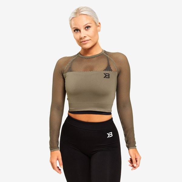 Better Bodies Crop-top Bronx Long Sleeve Washed, S - 1