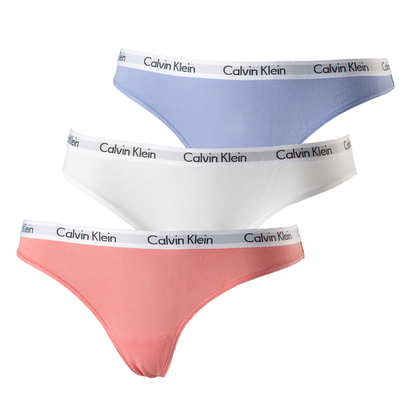 Calvin Klein 3Pack Tanga Pastelové, XS - 1