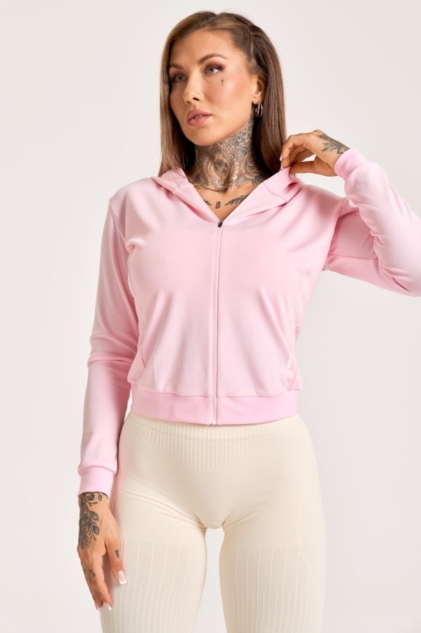 Gym Glamour Mikina Na Zip Candy Pink, XS - 1