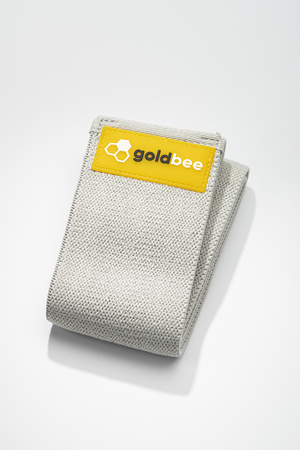 GoldBee Textilní Odporová Guma - Světle Šedá, S - 1