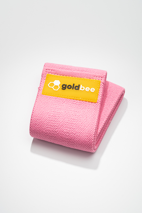 GoldBee Textilní Odporová Guma - Růžová, S - 1