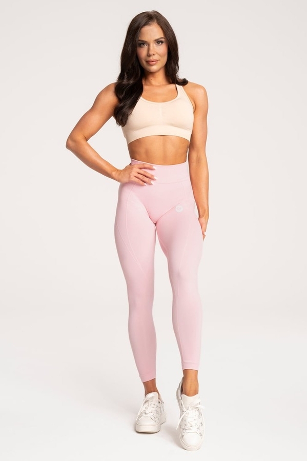 Gym Glamour Legíny Basic Scrunch Pink, L - 1