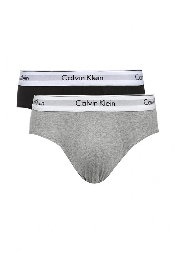Calvin Klein 2Pack Slipy Modern Cotton Black&Grey, S
