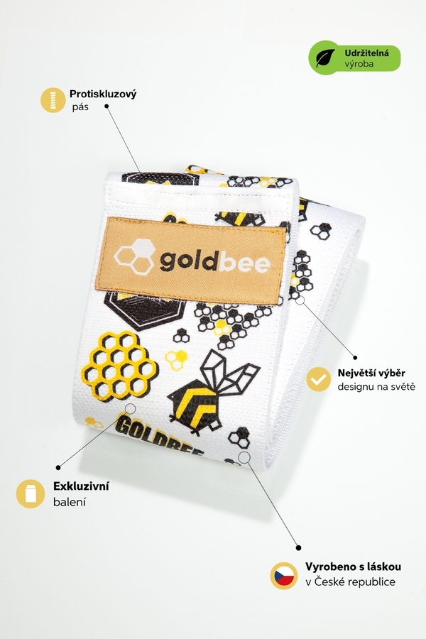 GoldBee Posilovací guma BeBooty Logobees - 2