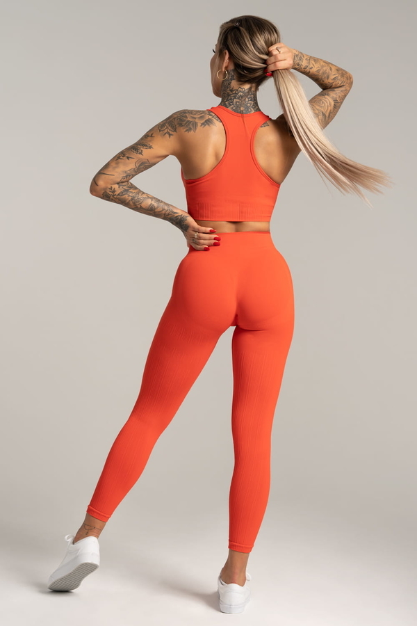 Gym Glamour Legíny Push Up Coral, M - 2