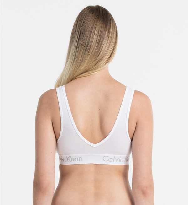 Calvin Klein Podprsenka Bralette Body Bílá S Průřezem - 2