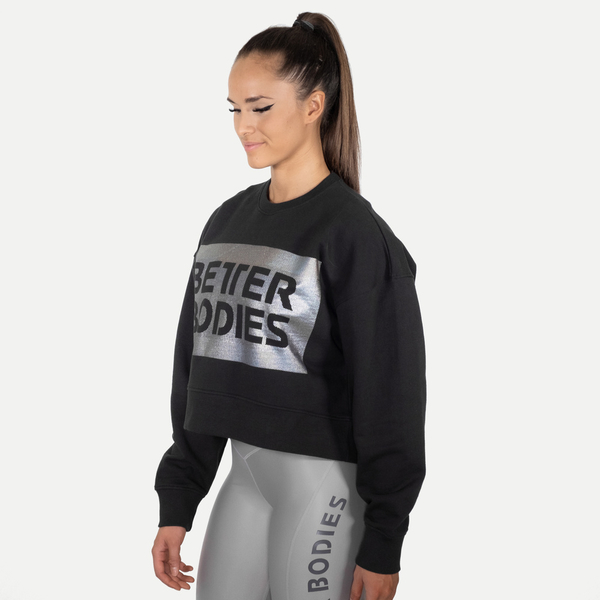 Better Bodies Mikina Chelsea Sweater Washed Black - 2