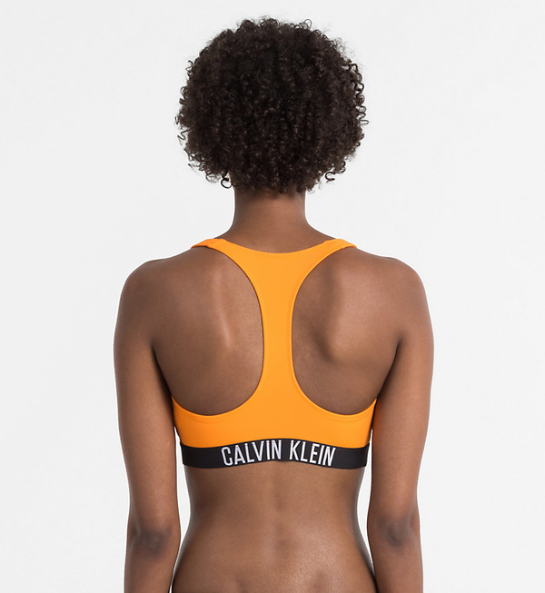 Calvin Klein Plavky Zip Intense Power Oranžové Vrchní Díl - 2