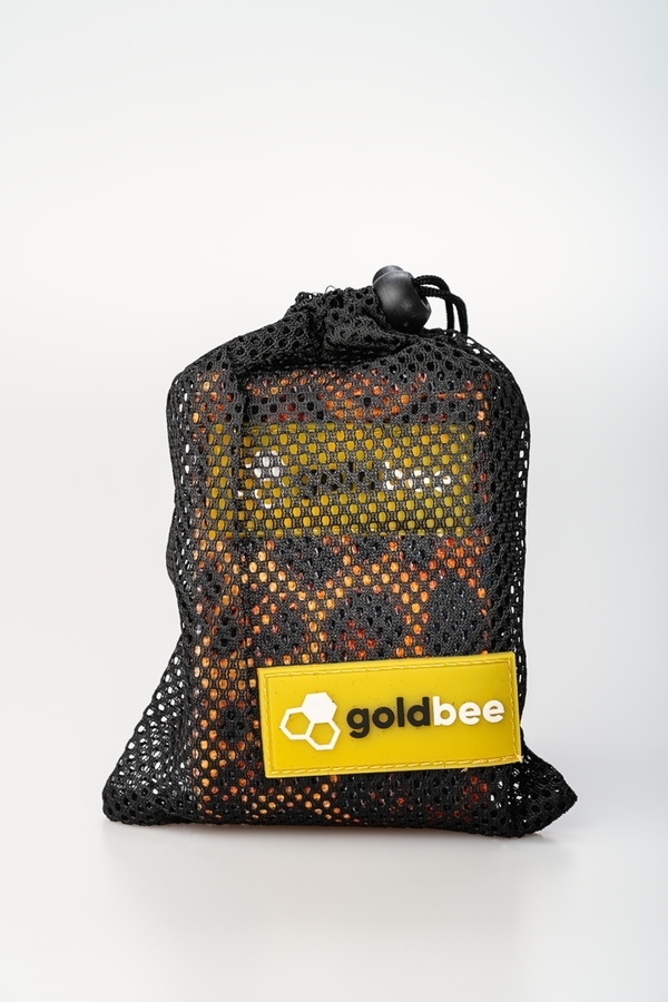 GoldBee Textilní Odporová Guma - Oranžová Leopardí, M - 2