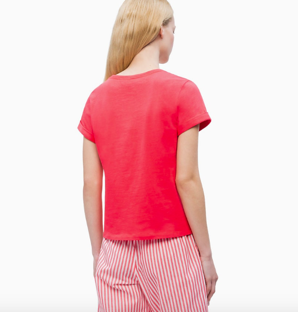 Calvin Klein Tričko Pink Mango, XS - 2