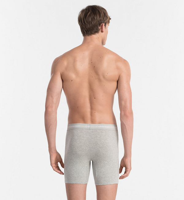 Calvin Klein 3Pack Boxerky Dlouhé Grey, White and Black, S - 2