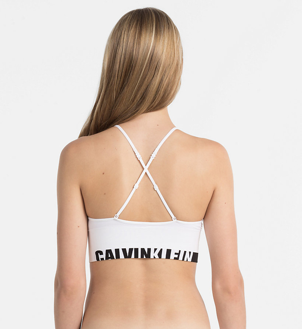 Calvin Klein Podprsenka Longline White - 2