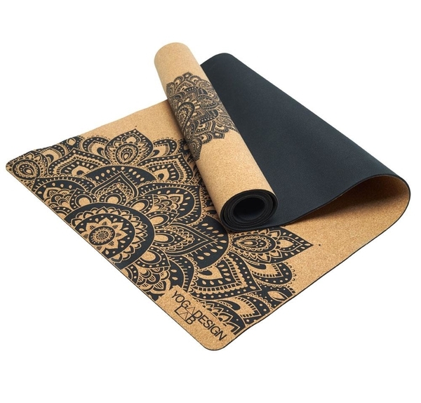 Yoga Design Lab 3.5mm Cork Yoga Mat - Mandala Black - 2