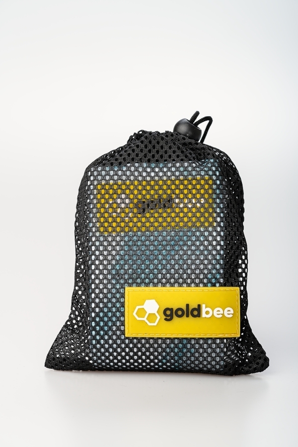 GoldBee Textilní Odporová Guma - Světle Modrá Mramorová - 2