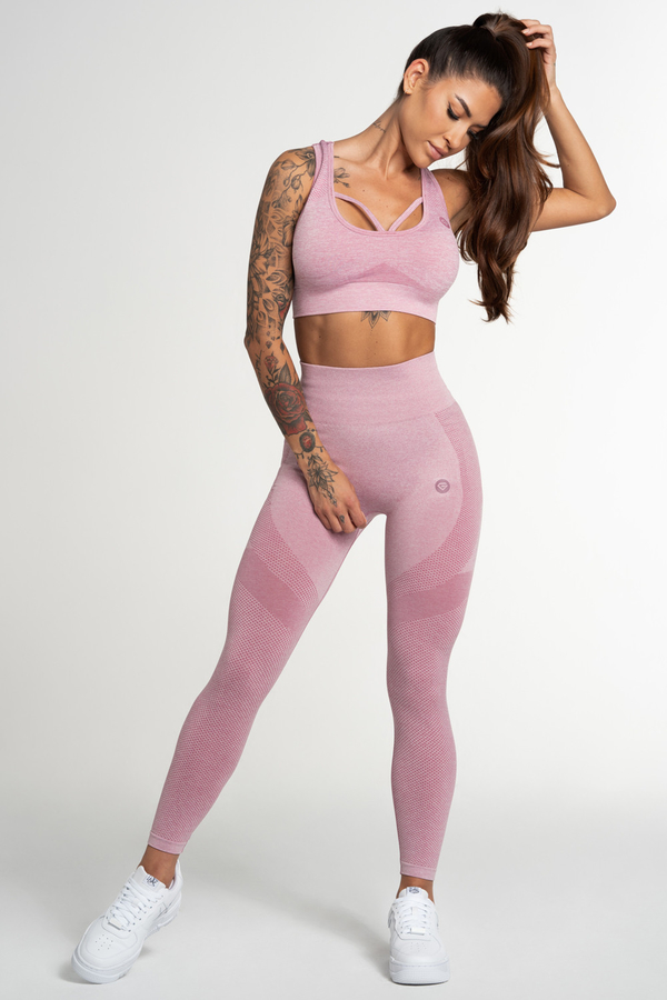 Gym Glamour Legíny Bezešvé Fusion Pink, M - 2
