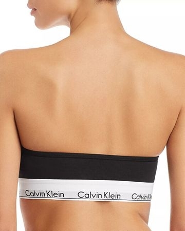 Calvin Klein Podprsenka Bandeau Black - 2
