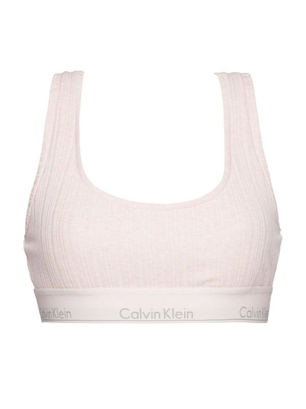 Calvin Klein Podprsenka Rib Knit Růžová, M - 2