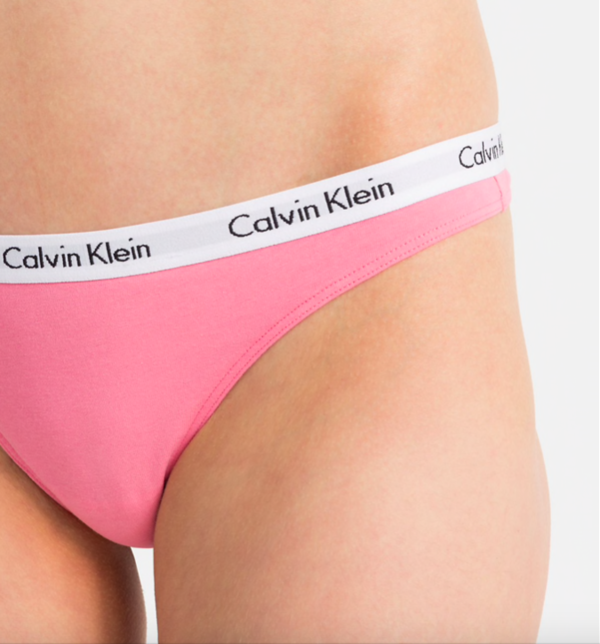 Calvin Klein Tanga Světle Růžové - 3