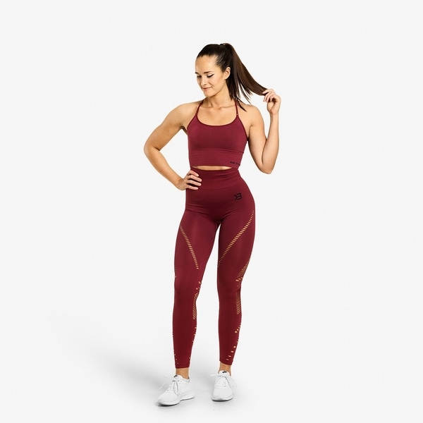 Better Bodies Legíny Waverly Sangria Red, M - 3