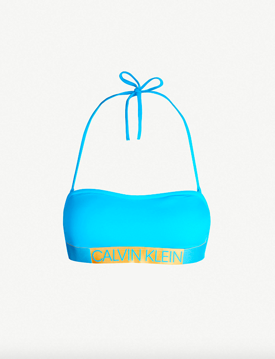 Calvin Klein Plavky Core Icon Maldive Blue Vrchní Díl, XS - 3