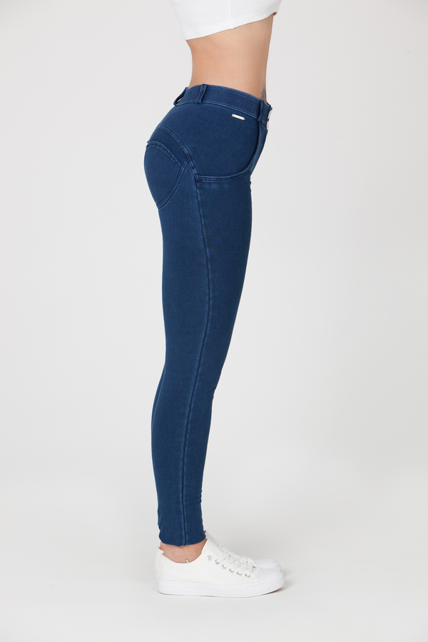 Boost Jeans Mid Waist Dark Blue, S - 3