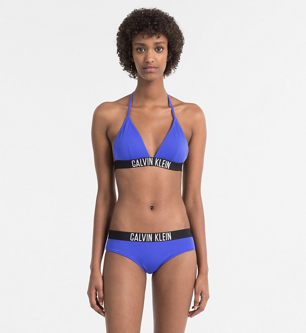 Calvin Klein Plavky Bikini Intense Power Modré Spodní Díl, M - 3