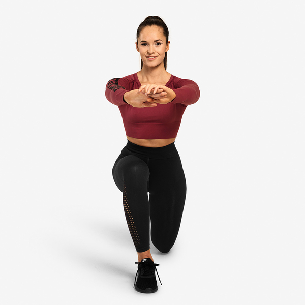 Better Bodies Crop-top Bowery Sangria Red, L - 3
