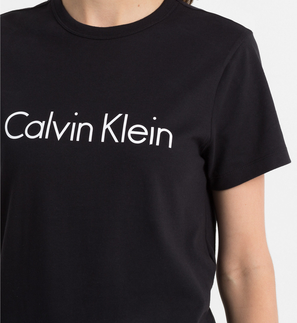 Calvin Klein Logo Dámské Tričko Černé, S - 3