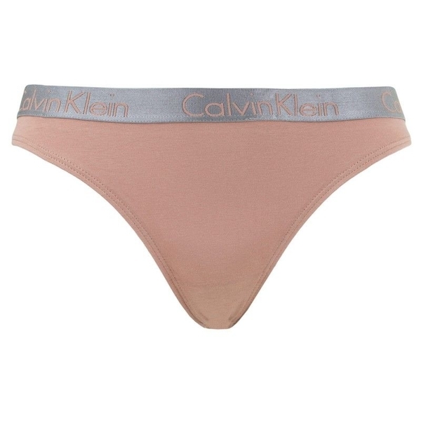 Calvin Klein 3Pack Tanga Tělová, Černá a Světle Modrá - 3