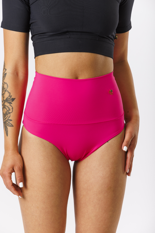 GoldBee Plavky Stahovací Kalhotky Pink, XL - 4