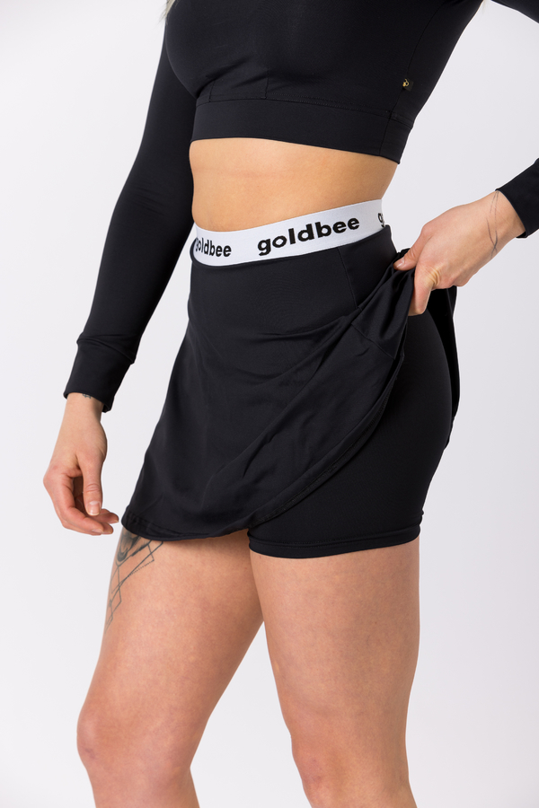 GoldBee Tenisová Sukně Logo Black, XS - 4