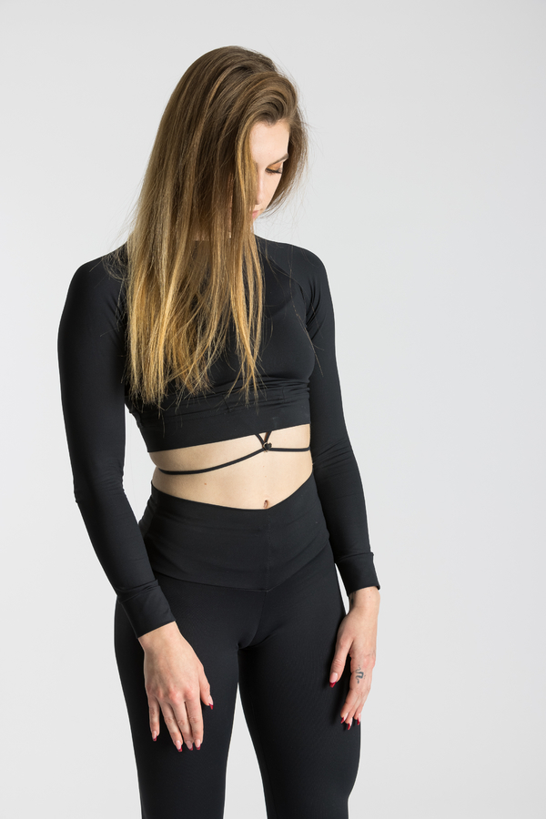 GoldBee Crop Top Fifty Shades Of Black, S - 4