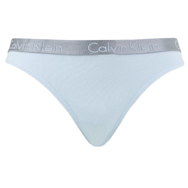 Calvin Klein 3Pack Tanga Tělová, Černá a Světle Modrá - 5