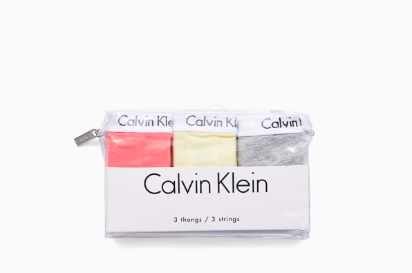 Calvin Klein 3Pack Tanga Pomelo, Polar Lights&Grey - 7